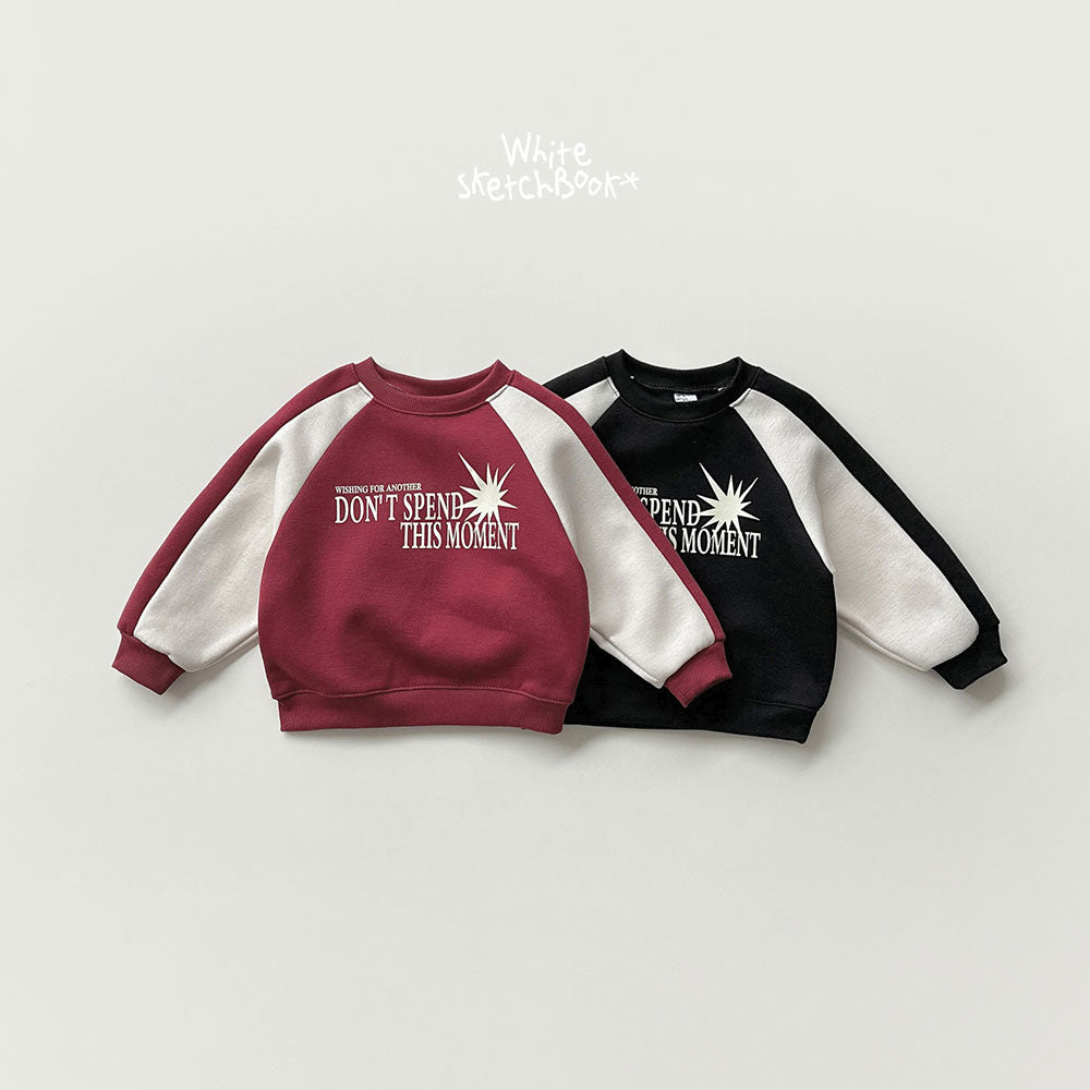 Dont Color-Block Fleece Sweatshirt-white sketch book-17