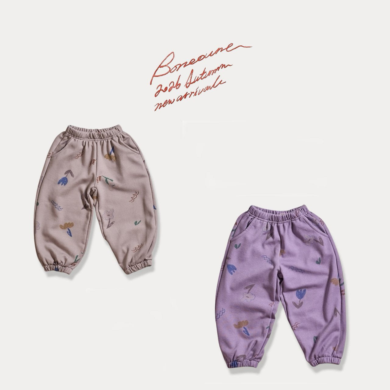 Cello Flower Jogger Pants-boneoune-49