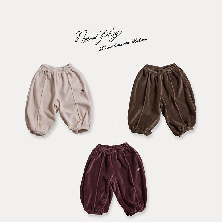 Velour Crop Jogger Pants-normalplay-002