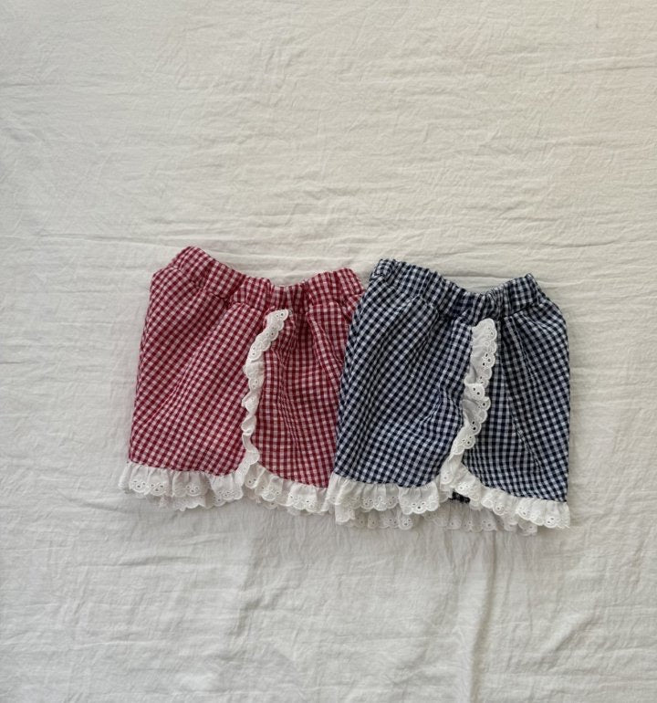 Check Lace Pants-le petit mot-15
