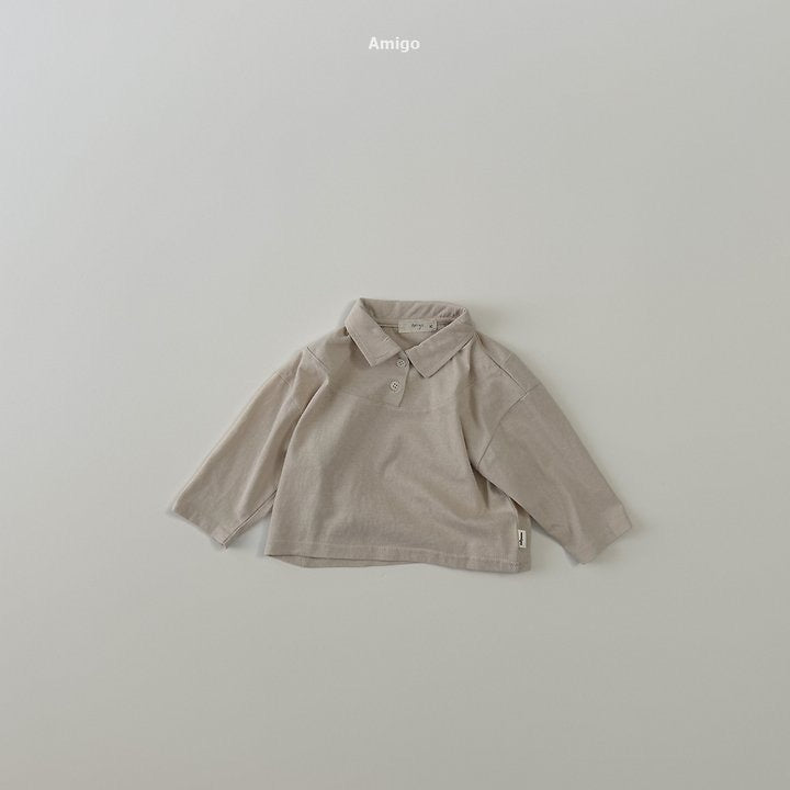 Seamed Collar T-Shirt-amigo-18