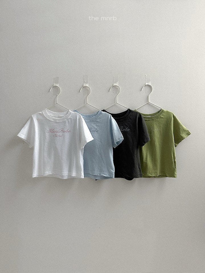 logo short sleeve t-shirt-minirobe-1