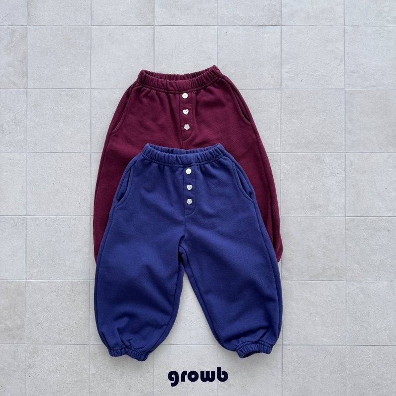 Button Jogger Pants-growB-13