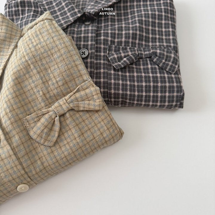 Ribbon Check Shirt-LINDO-16