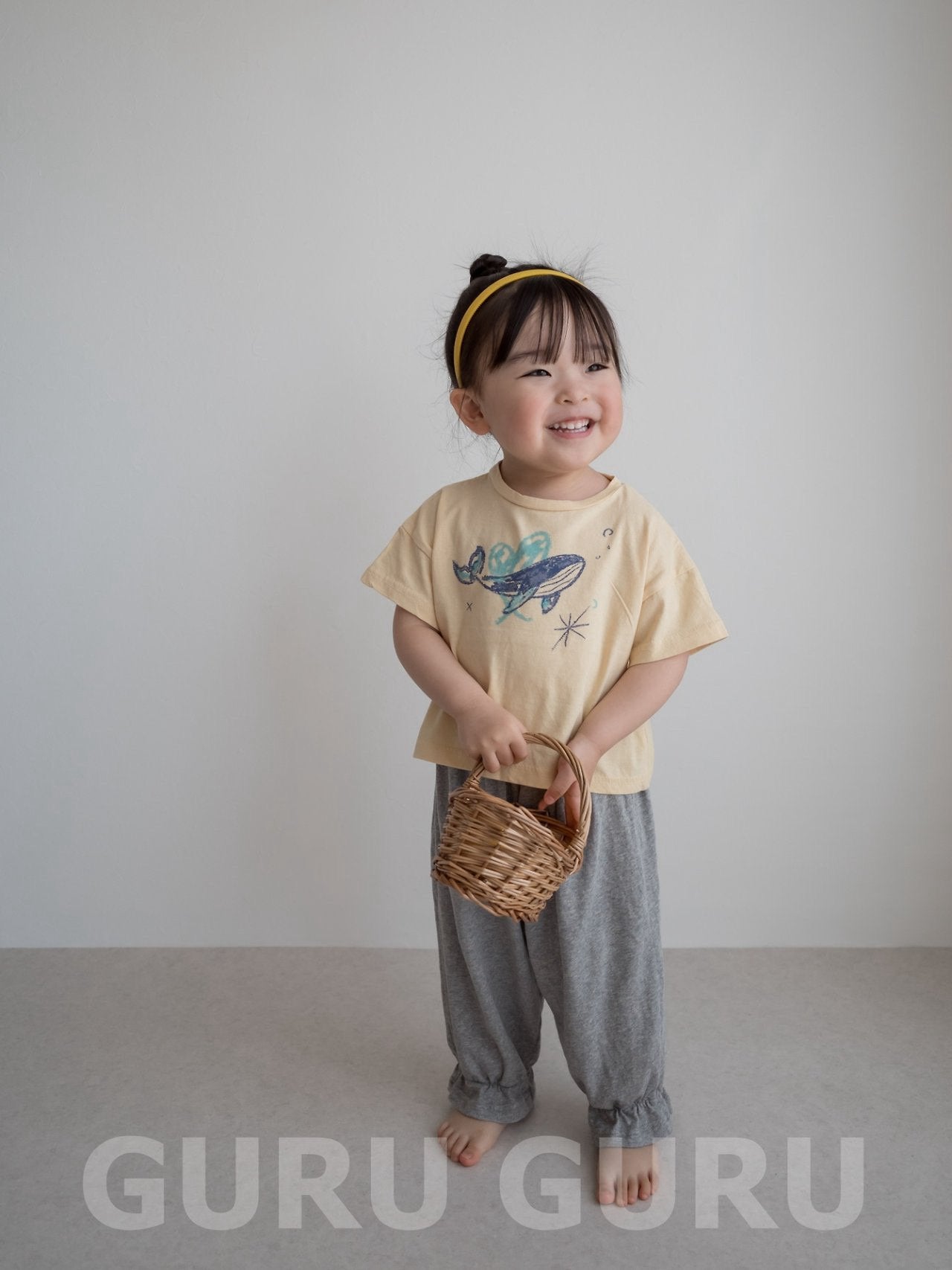 dolphin T-shirt-guruguru/2-3