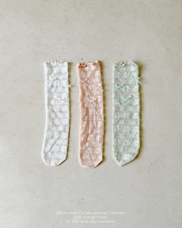 Lace Ribbon Socks-urban rabbit-2-18