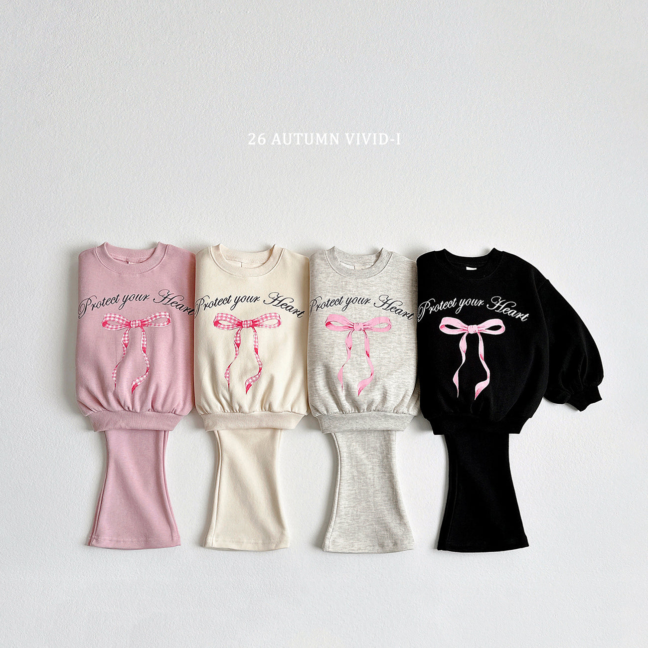Pink Ribbon Flared Set-vivid-i-93