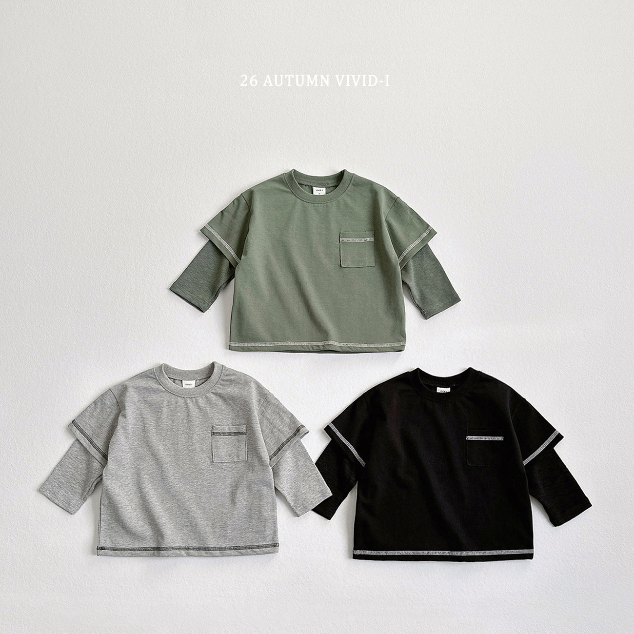 Stitch Layered Tee-vivid-i-40
