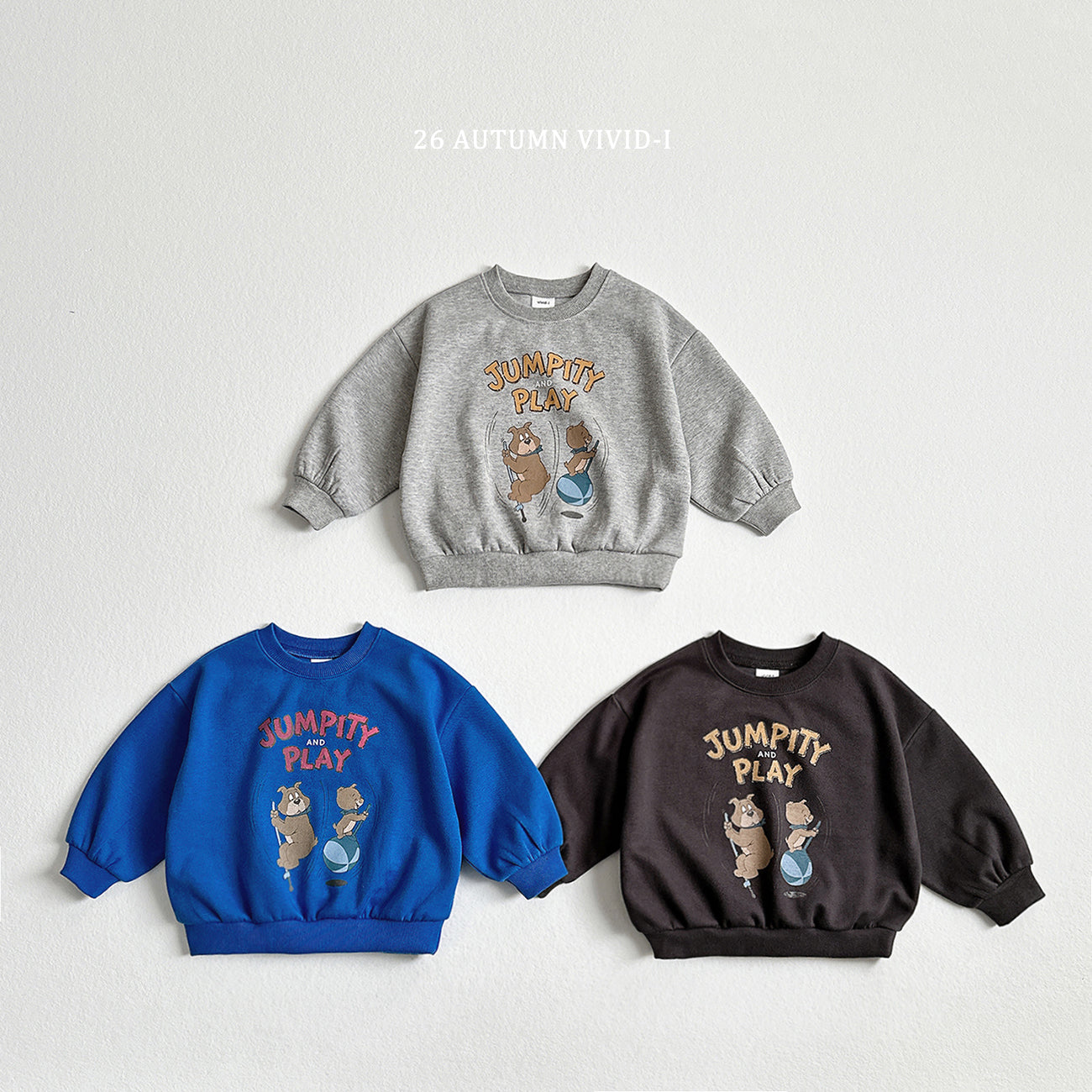 Jumping Doggy Sweatshirt-vivid-i-63