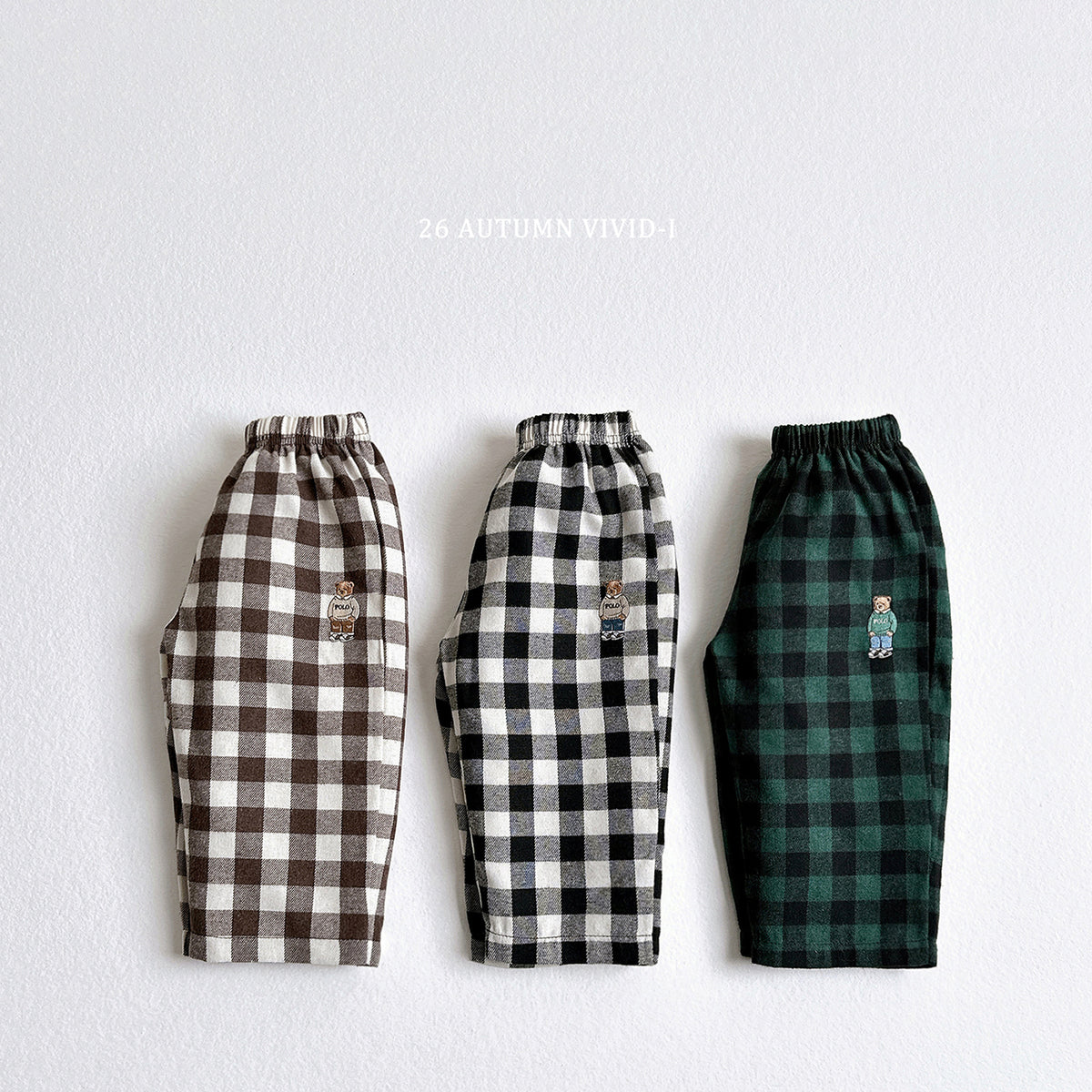 Bibi Bear Check Pants-vivid-i-12