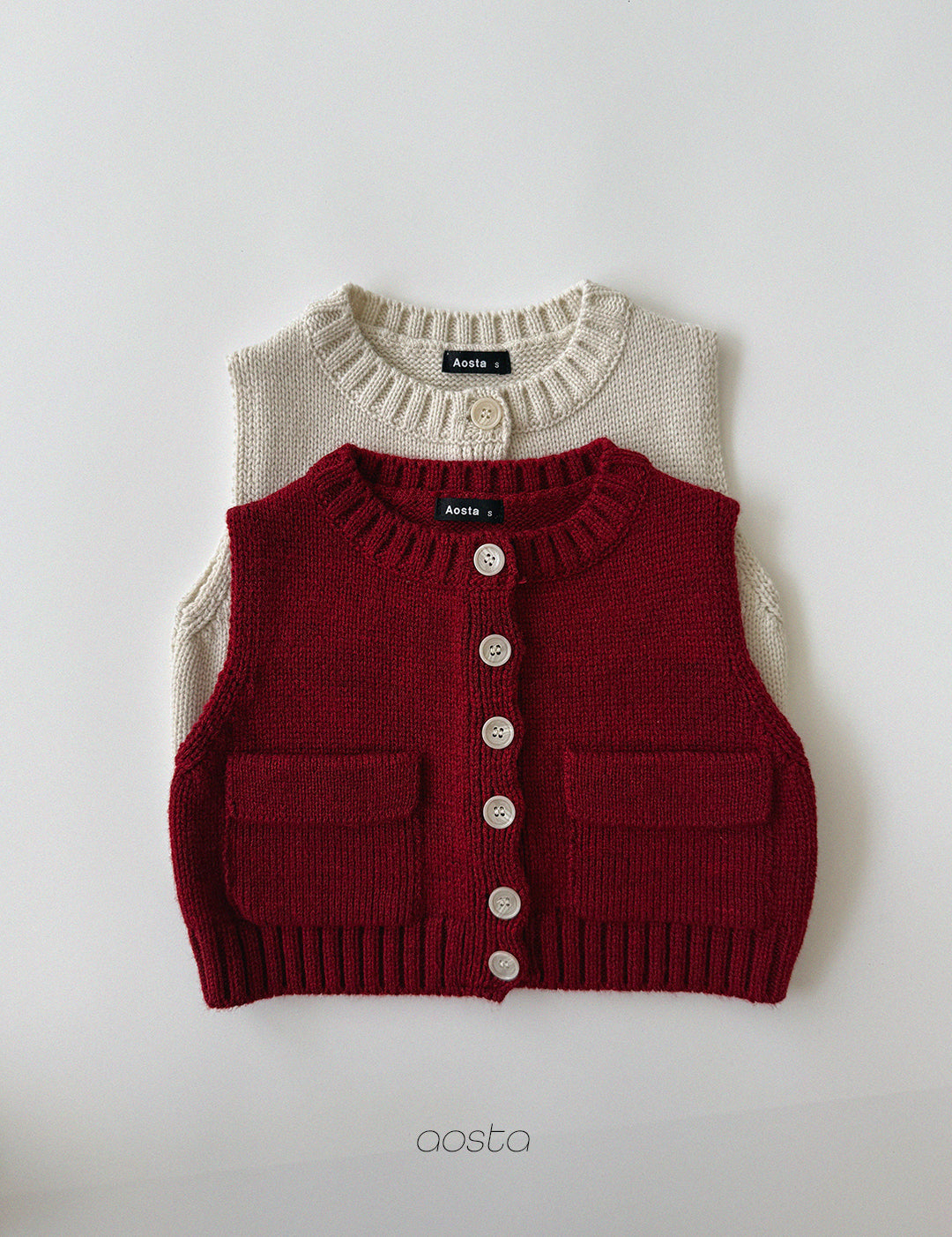 Knit Cookie Vest-Aosta-8