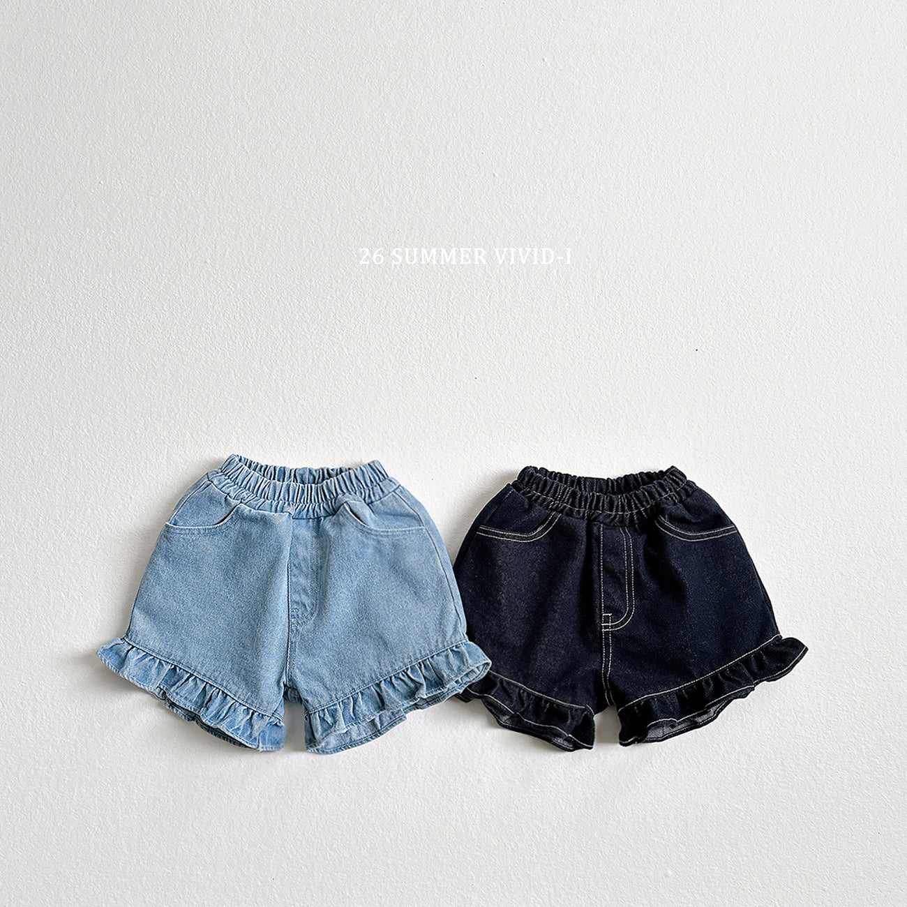 frill denim shorts-vivid-i-12