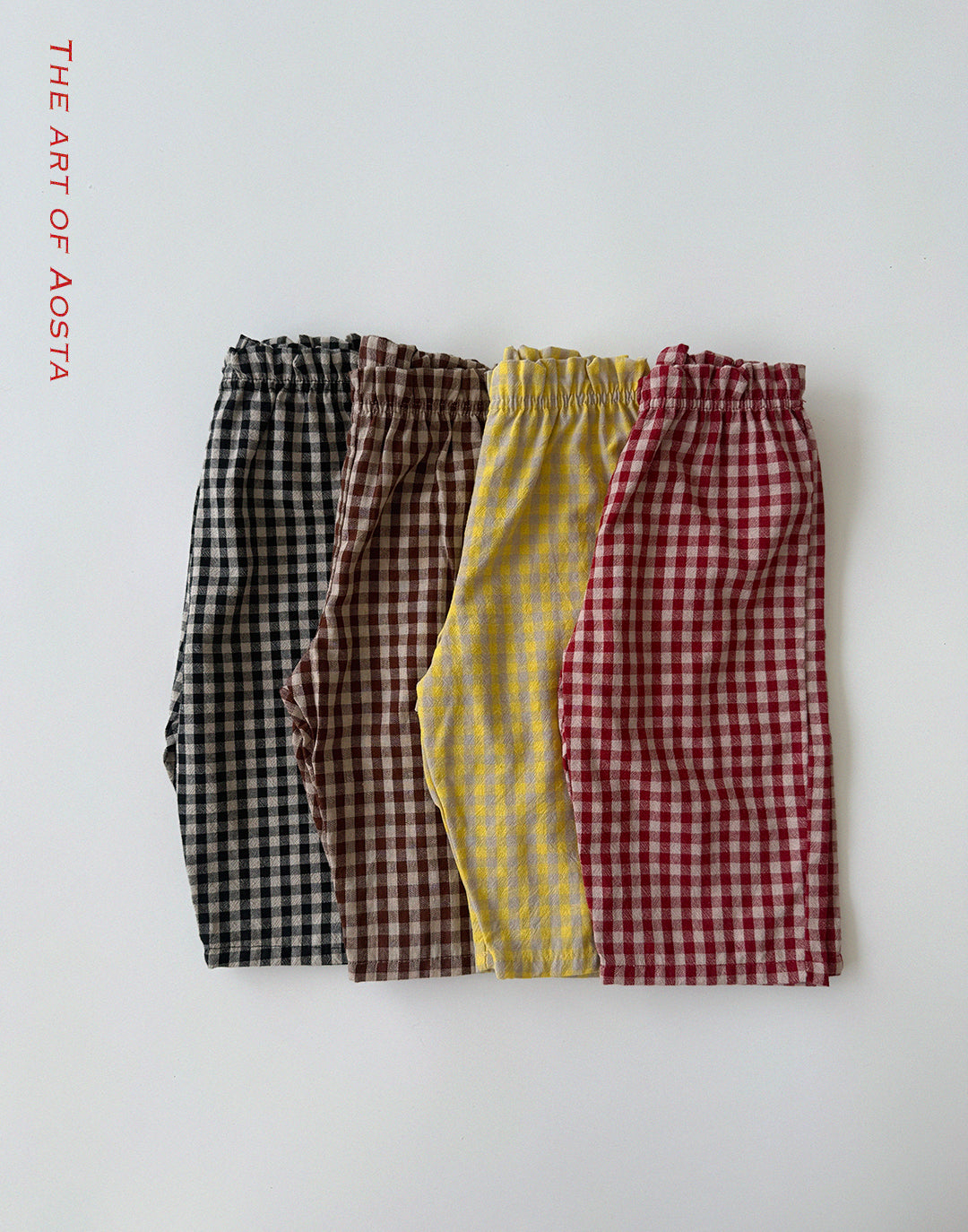 Caramel Check Pants-Aosta-54