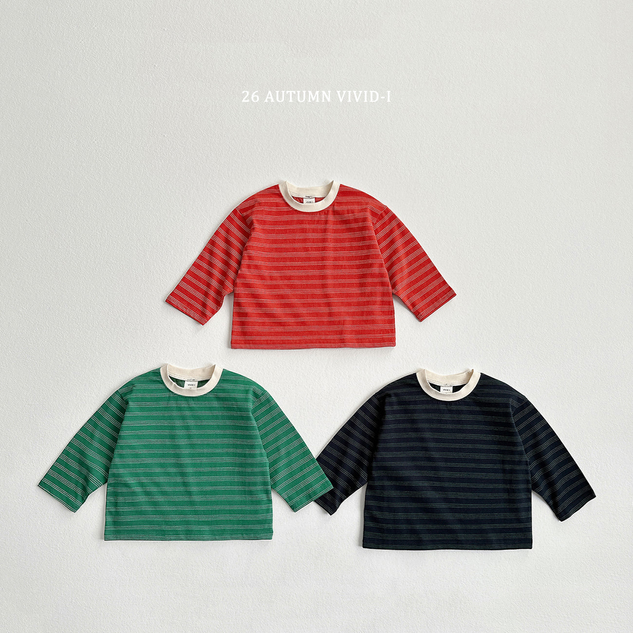 Striped Smile Label Tee-vivid-i-37