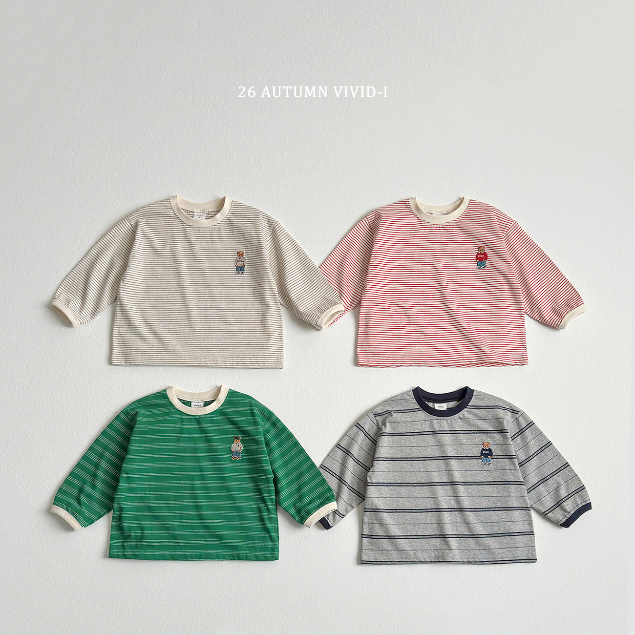 Signature Bear Stripe T-Shirt-vivid-i-46
