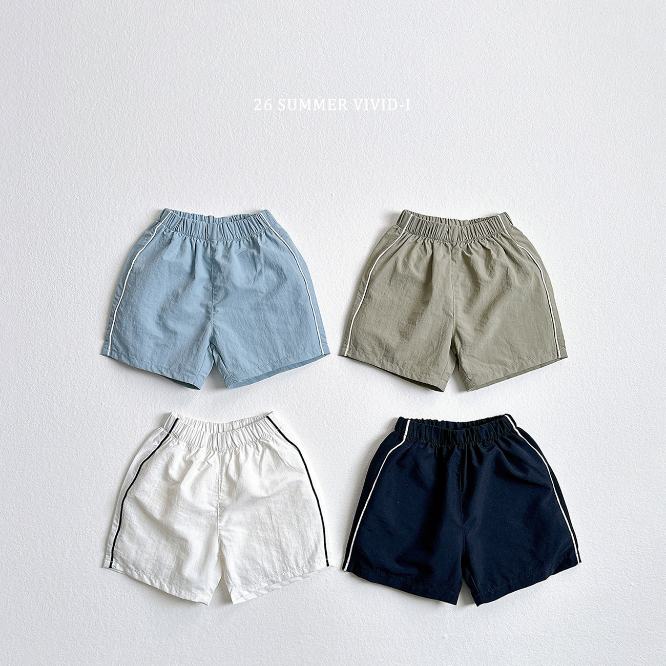 piping nylon shorts-vivid-i-17