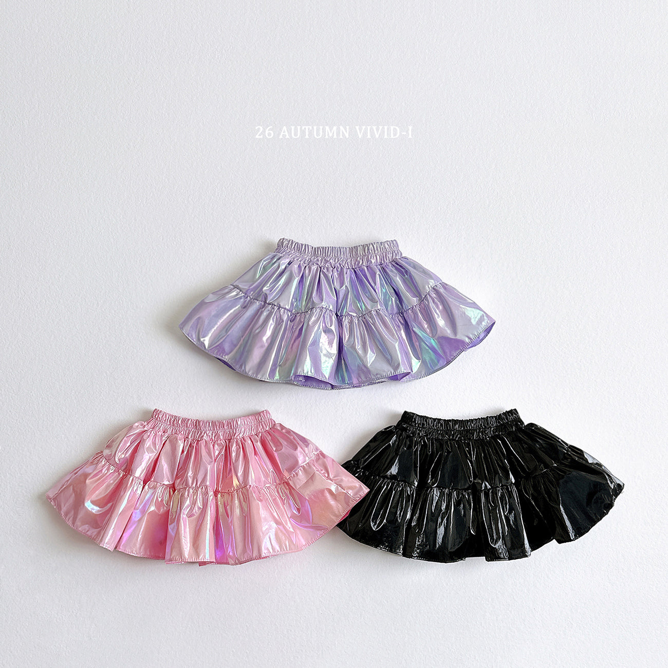 Pop Glossy Skirt-vivid-i-35