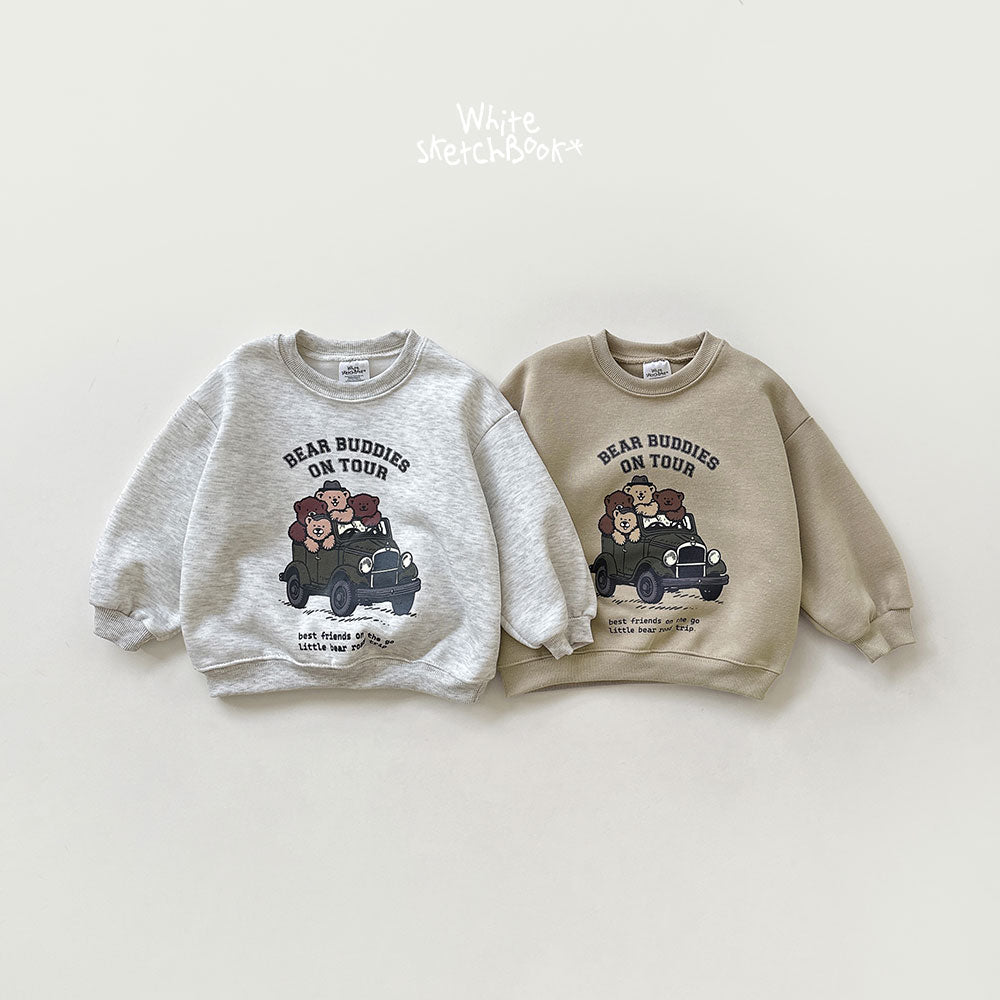 Bear Tour Brushed Sweatshirt-White Sketch Book-20