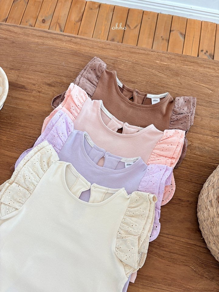 Color Sleeveless Top-ohho-13