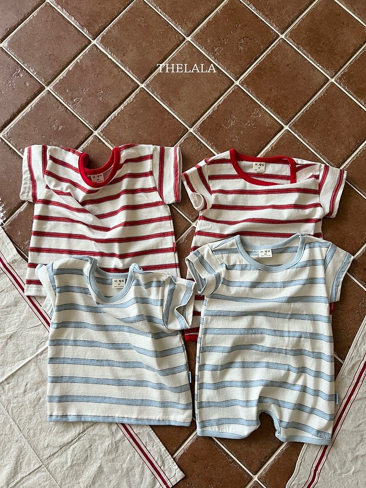 Double Stripe Suit and T-thelala-51