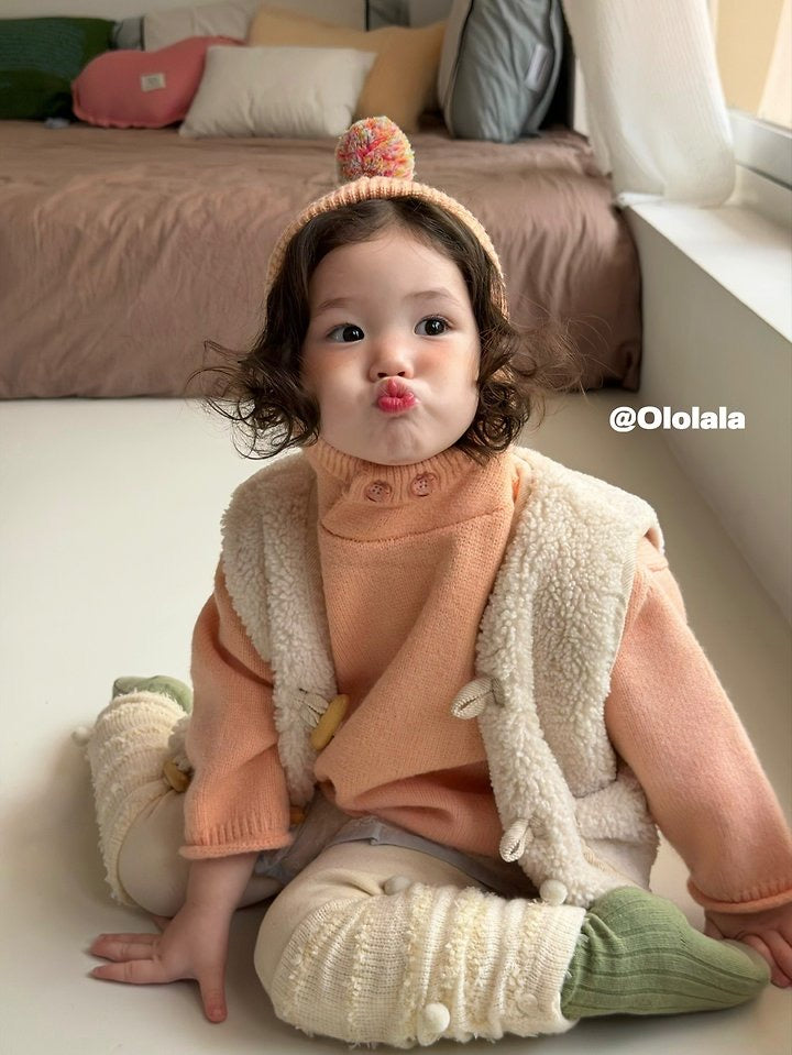 Pom-Pom Hooded Knit-ololala-41
