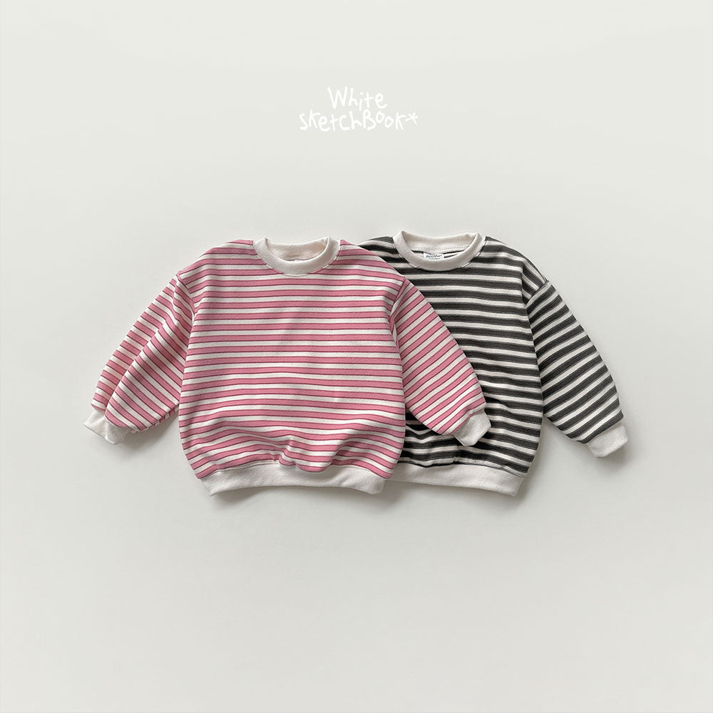 Shake Brushed Sweatshirt-White Sketch Book-22
