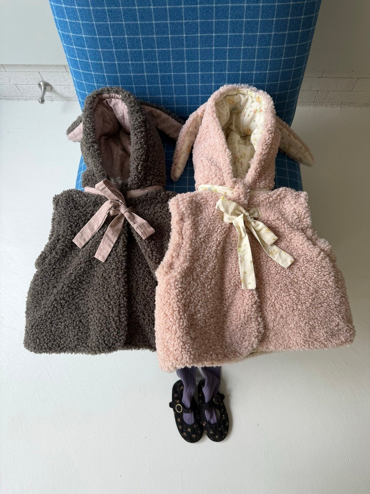 Fluffy Bunny Sherpa Vest-aiai-37
