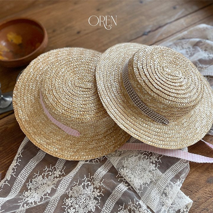 Florent Flat Ribbon Straw Hat- OREN /2- 47