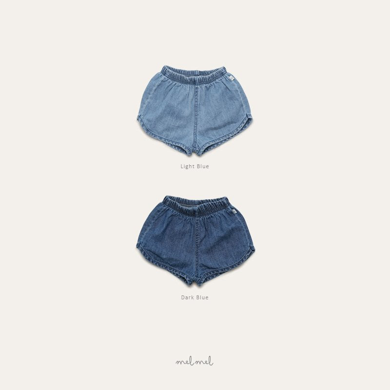 Rib Denim Shorts-melmel-2-1