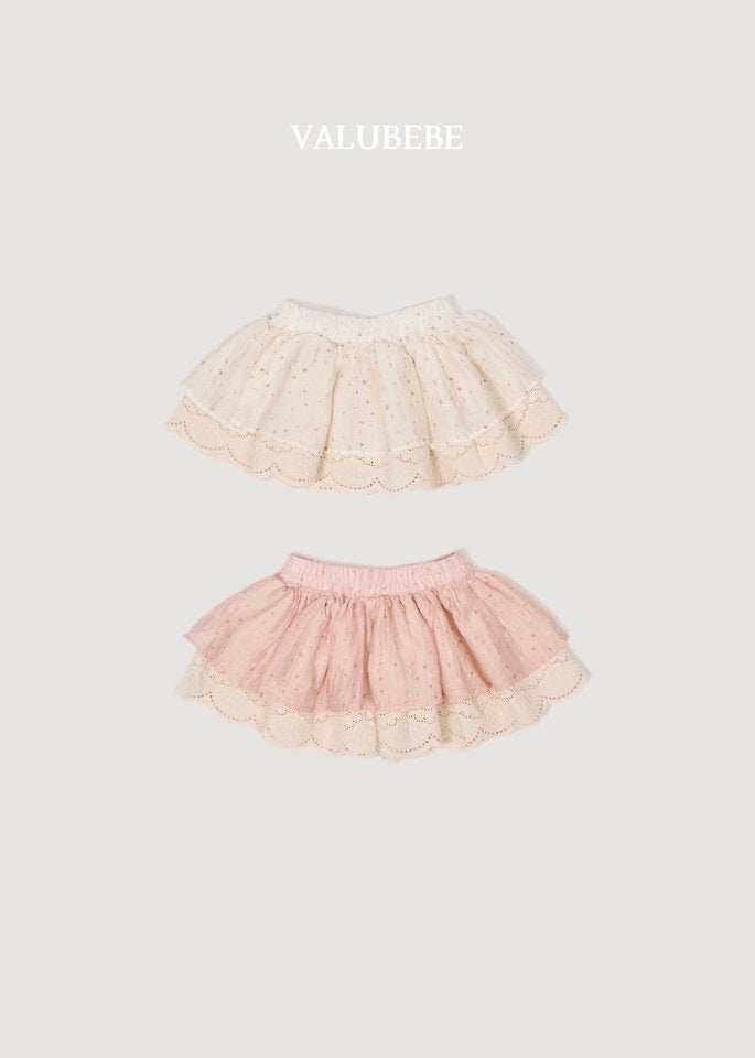 Flower Contrast Skirt - valubebe - 100