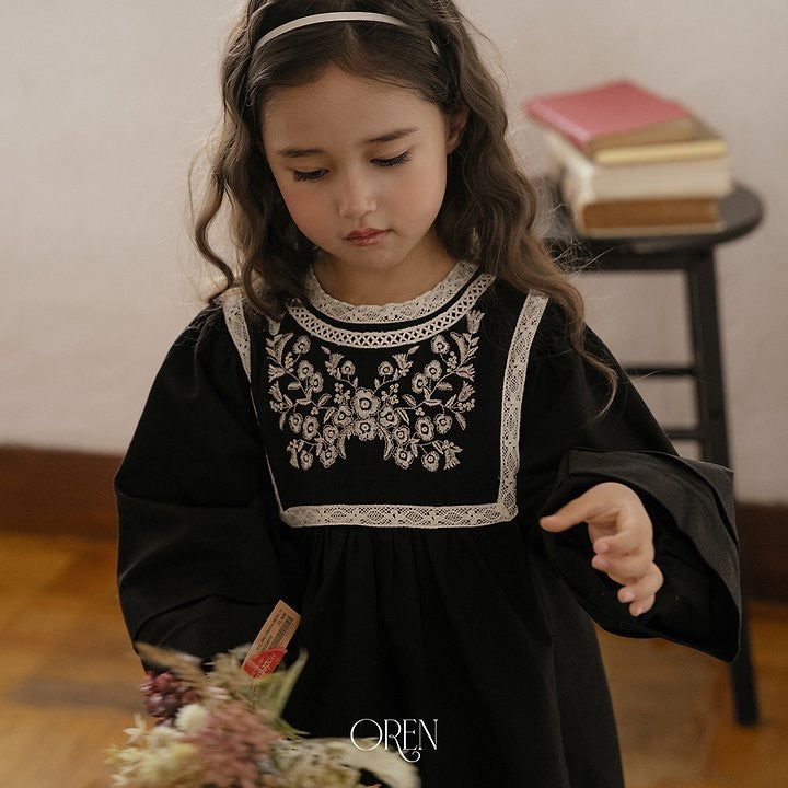 Fleur Noir Dress-OREN-1