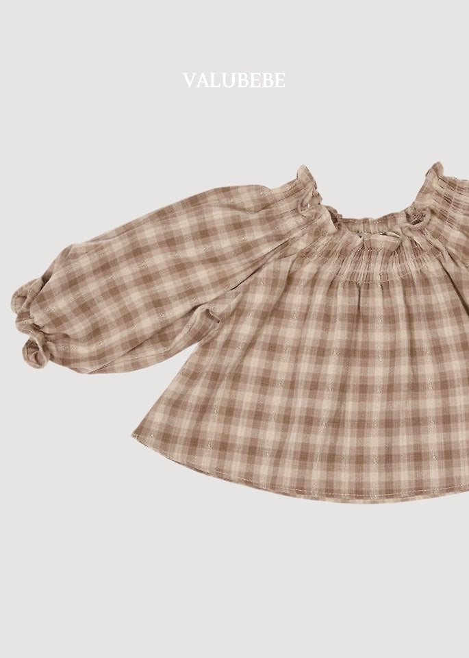Dudi Check Smock Blouse - valubebe - 019