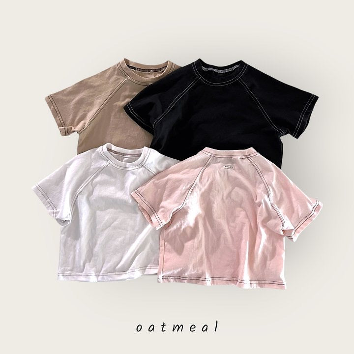 Emblem Raglan Tee - oatmeal - 17