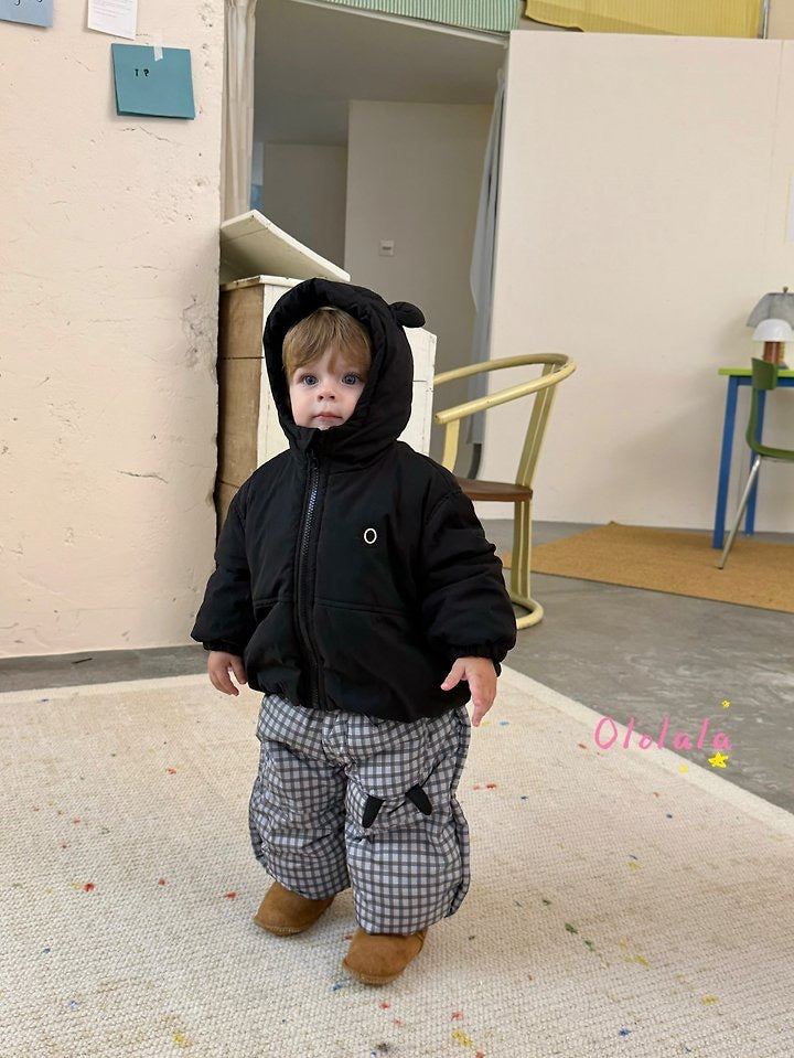Bear Hooded Padded Jacket-ololala-5