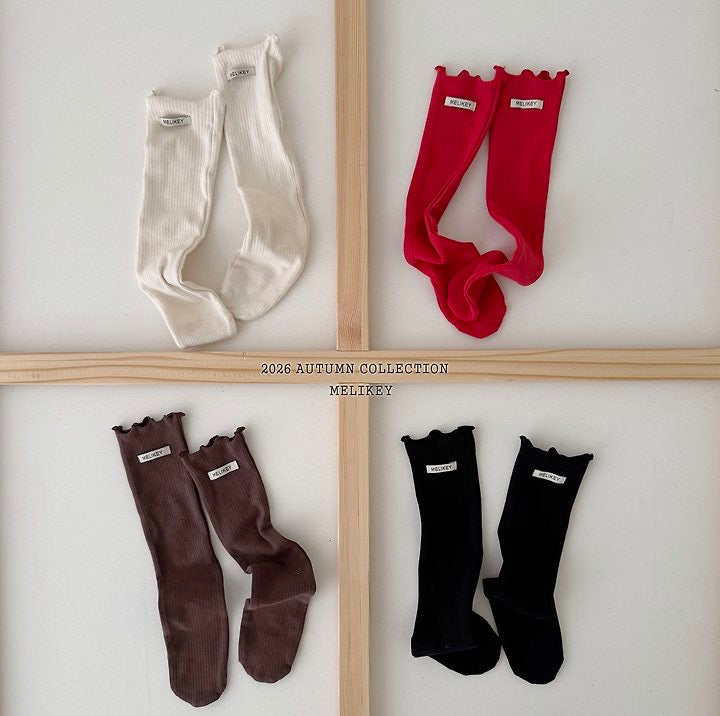 Basic Ribbed Socks-melikey-56