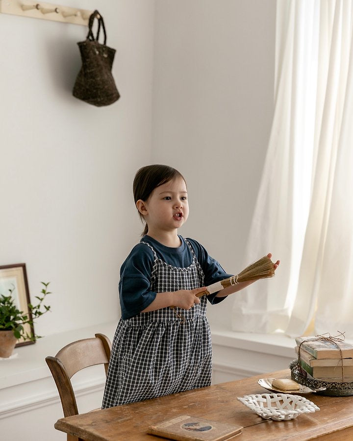 Molly Check Dress - oatmeal - 4