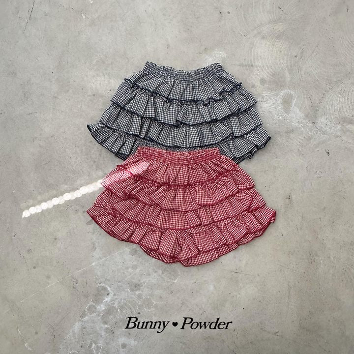 check tiered skirt pants - bunnypowder-57