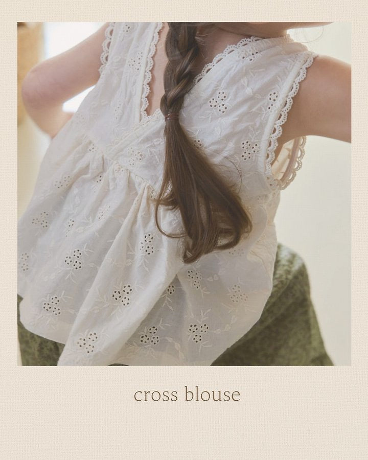 Cross Sleeveless Blouse-monatelier-2-11