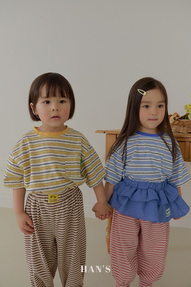 Cans Stripe Tee-HAN′S KIDS  - 22
