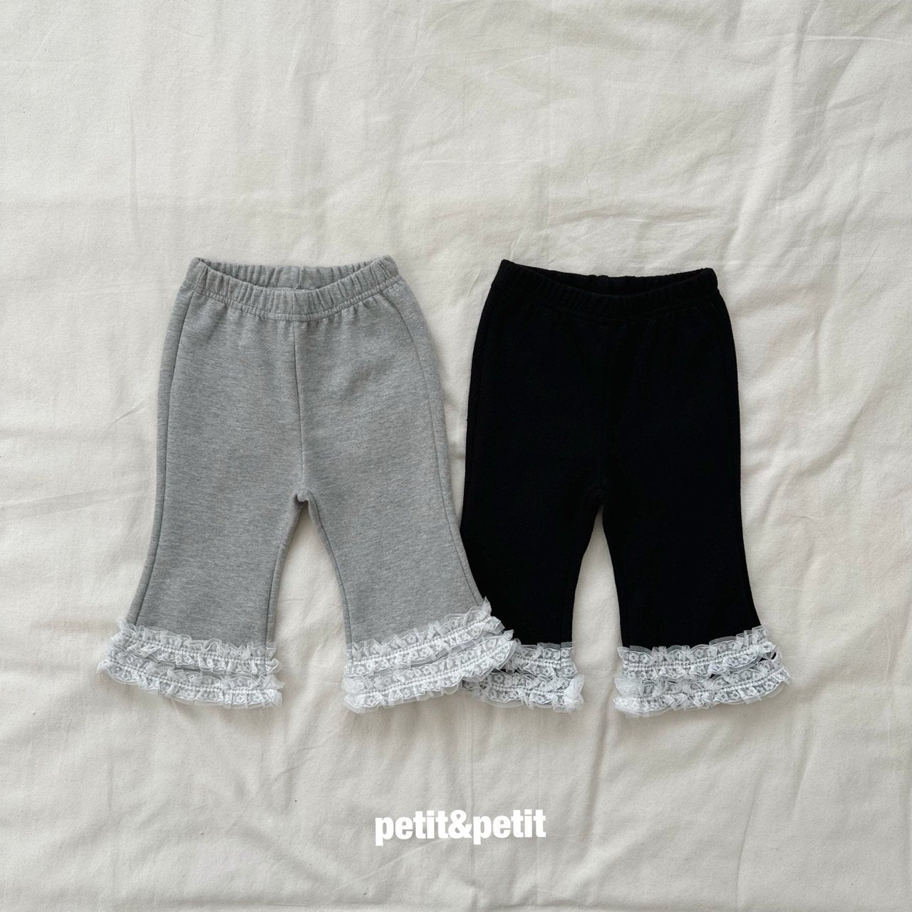 Cropped Frill Bootcut Pants-petit petit-14