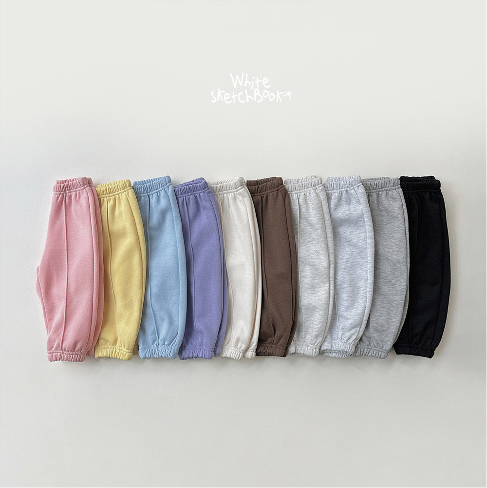 Winter Fleece Pintuck Pants-White Sketch Book-29