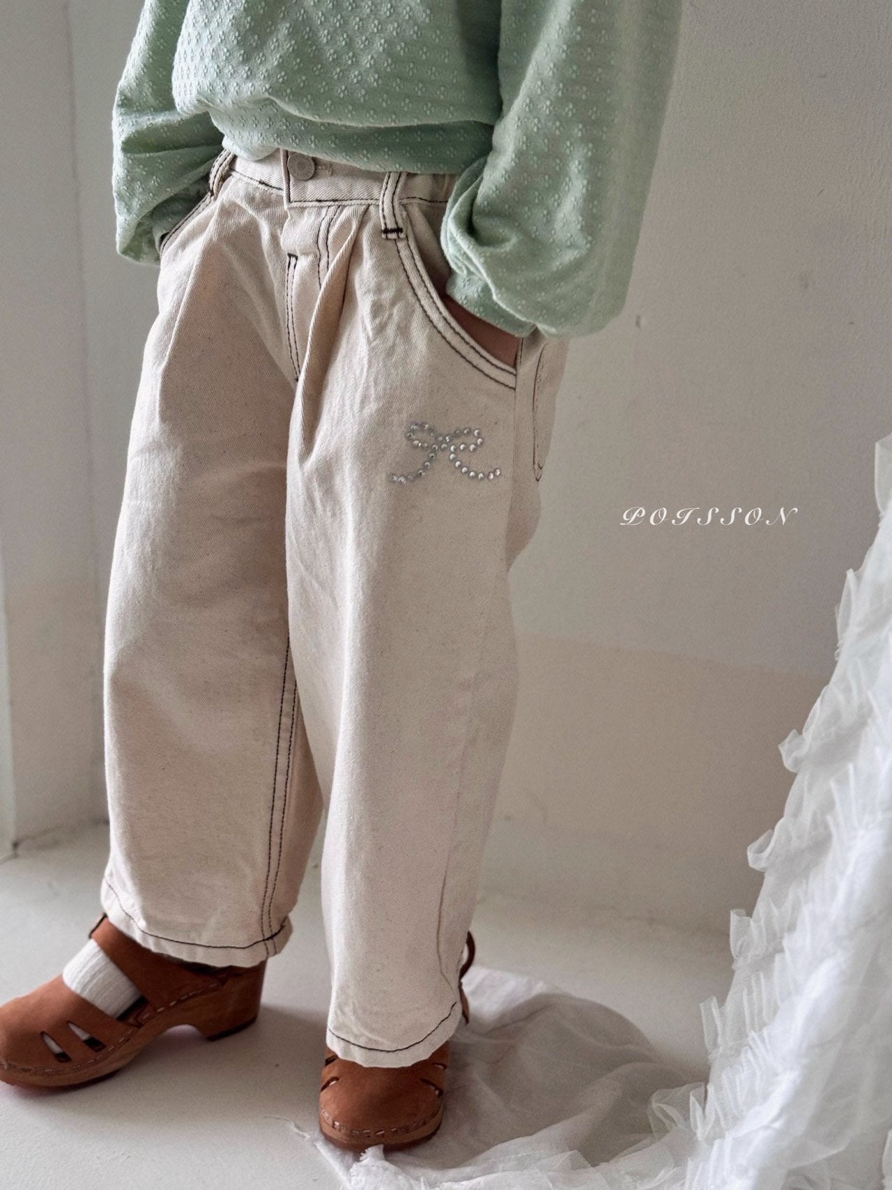 Ribbon Stone Pants-POISSON-28