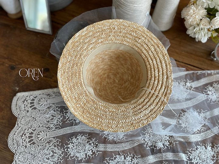 Solent Tulle Straw Hat- OREN /2- 43