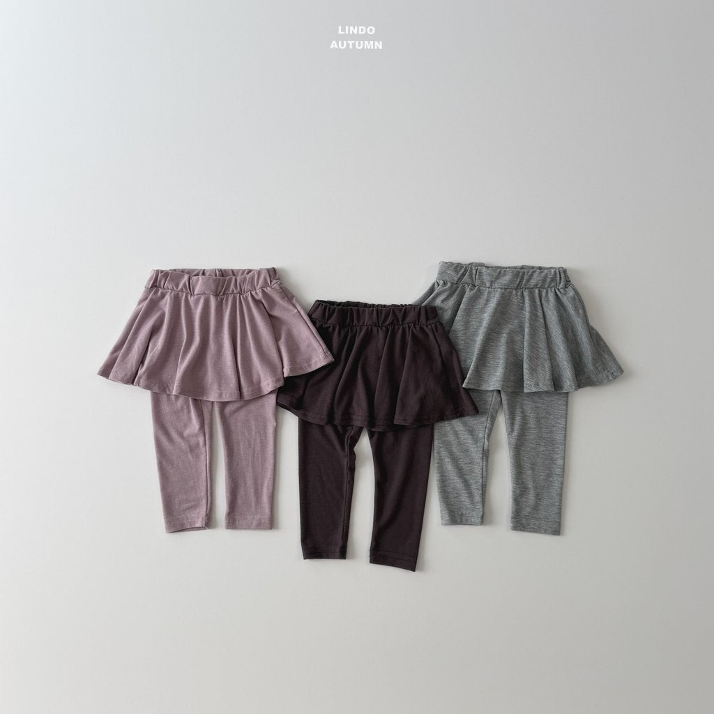 Flare Skirt Leggings-LINDO-25