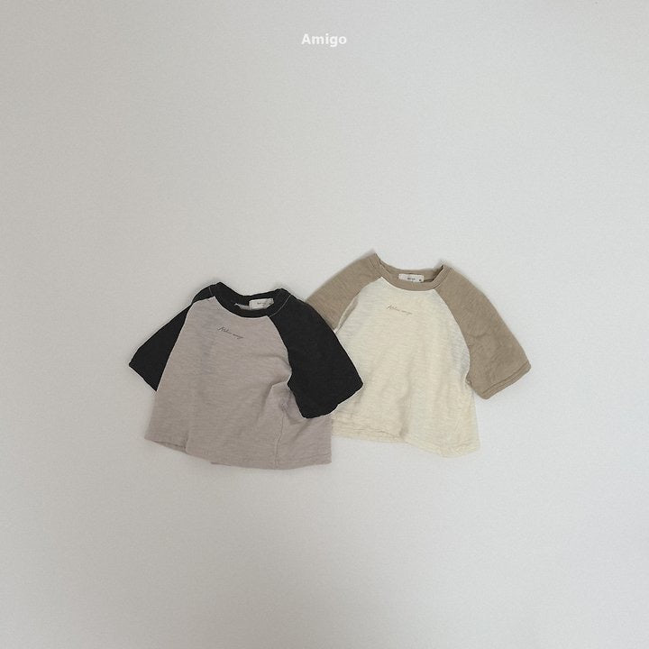 Slub Color-Block Raglan T-amigo-44