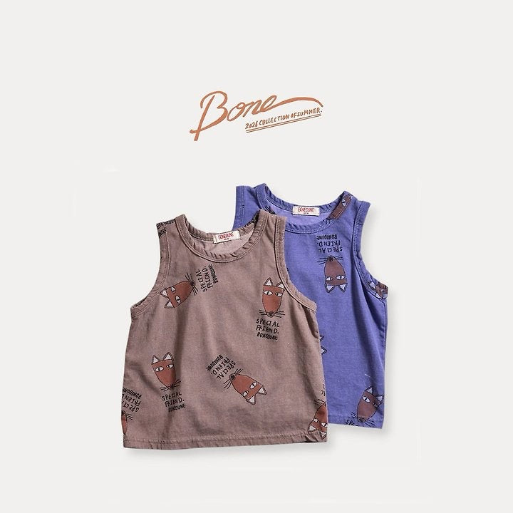 Fox All-over Sleeveless T-Shirt / boneoune -56