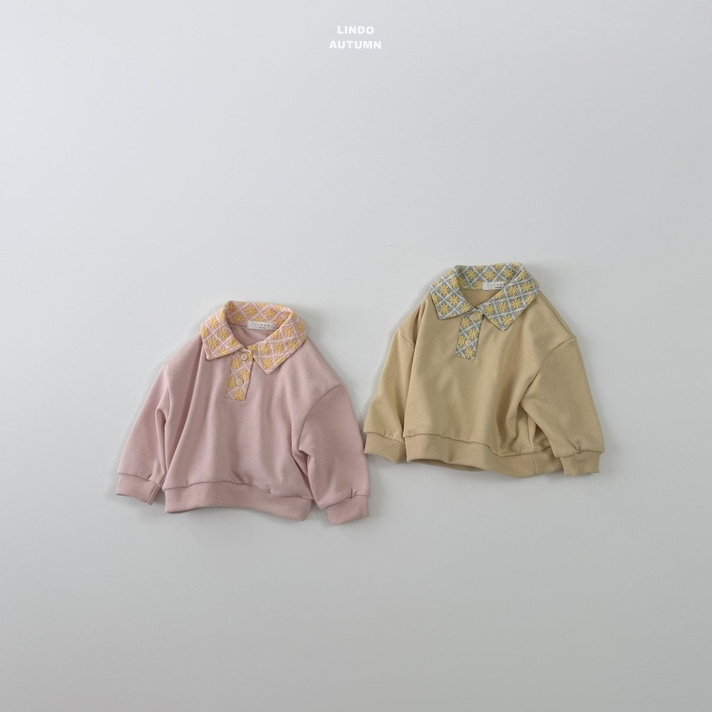 Floral Collar Sweatshirt-LINDO-21