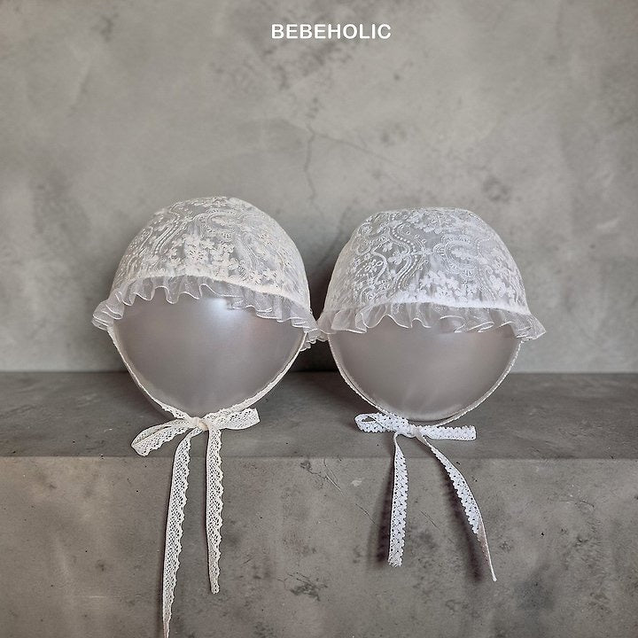 frill lace bonnet / bebeholic -3