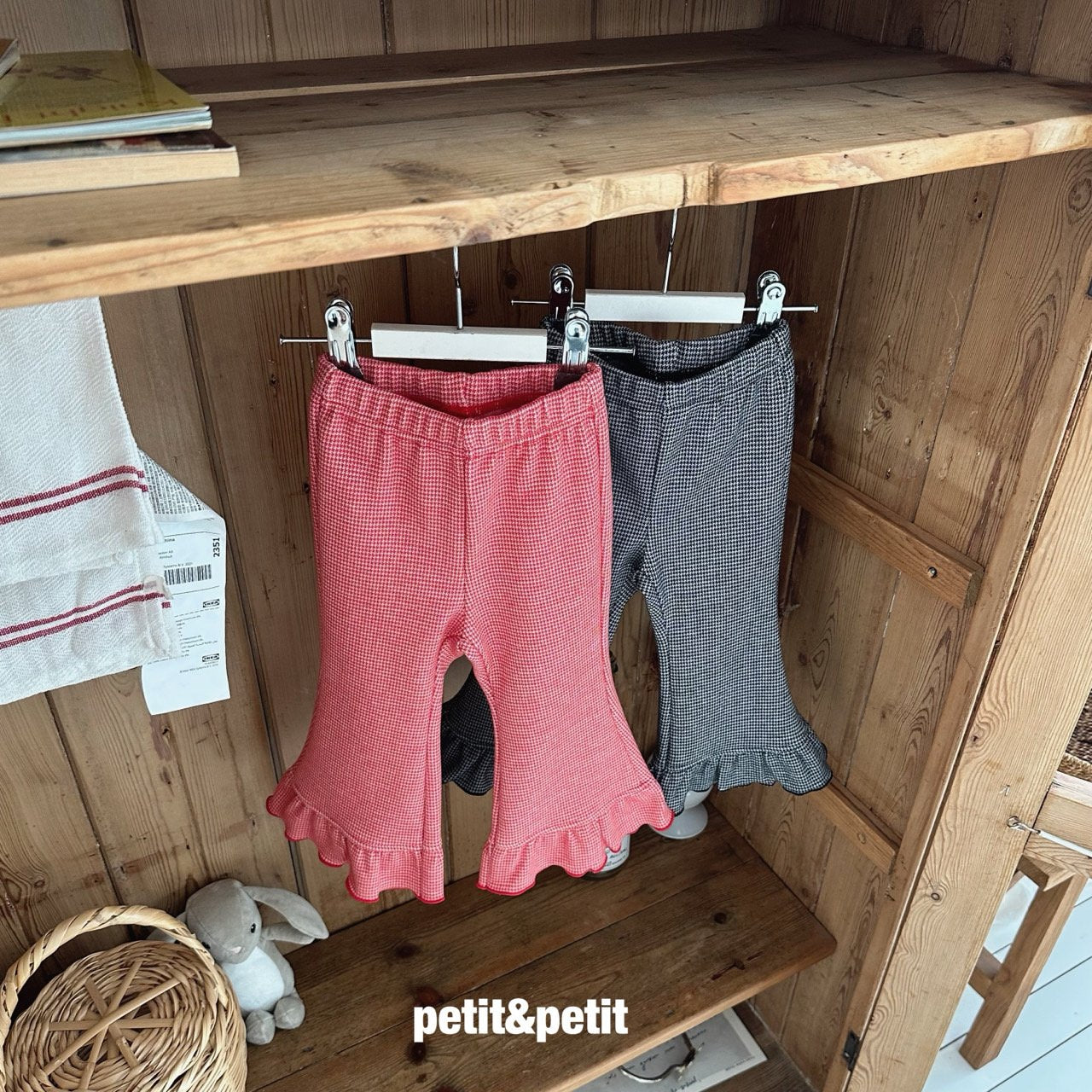 Check Bootcut Pants-petit petit-30