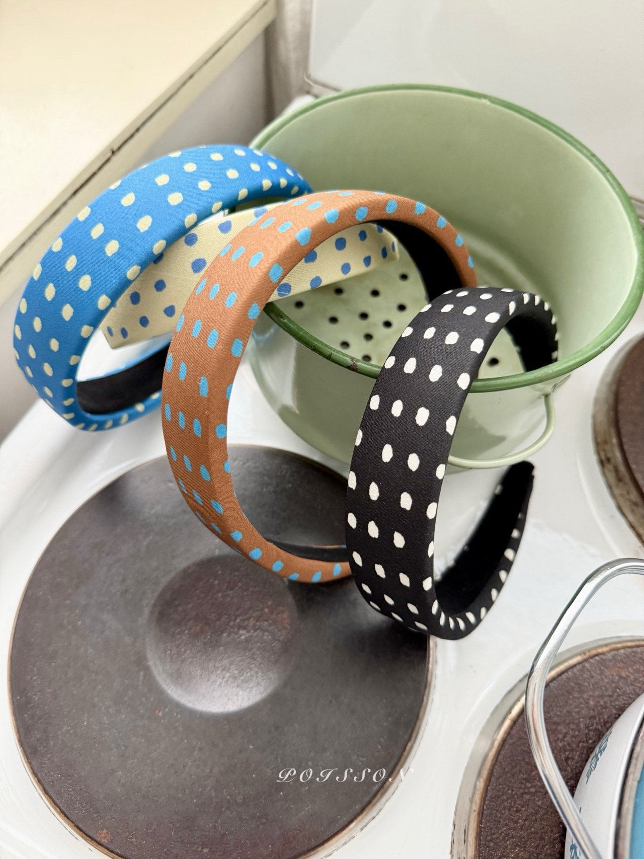 Polka Dot Hairband-POISSON-18